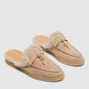 Steve Madden Luminate Sand Suede Mules